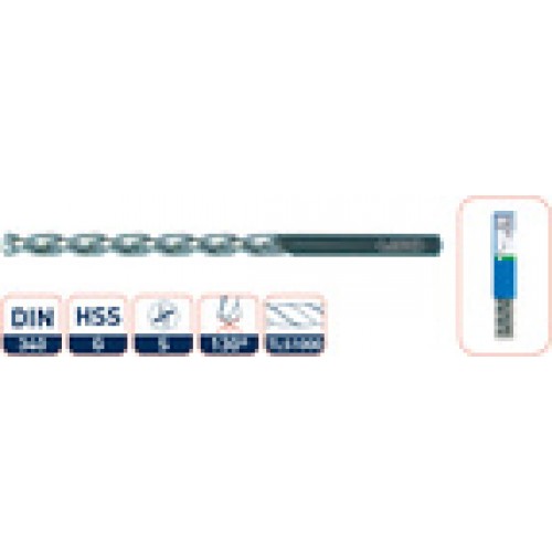 HSS Staalboren lang DIN 340