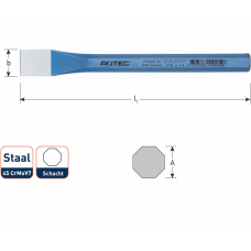KOUDBEITEL, 8-KANT, 20X175
