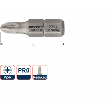 PRO INSERTBIT PZ 2-R L=25MM C6,3 BASIC, 4,2 - 4,4MM