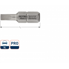 PRO INSERTBIT 0,6X3,5MM L=25MMC 6,3 BASIC