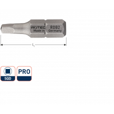 PRO INSERTBIT SQD 0 L=25MM C 6,3 BASIC