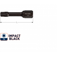 IMPACT INSERTBIT T 25 L=30MM C6,3 BASIC
