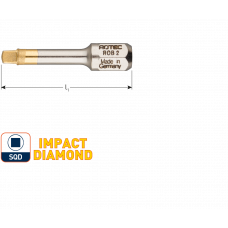 IMPACT INSERTBIT SQD 1 L=30MMC 6,3 DIAMOND
