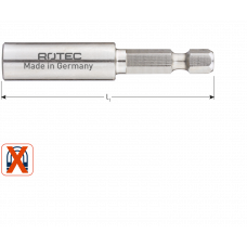 NIET MAGN.BITH. E6,3X60MM METC-RING VOOR RVS-BITS