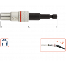 MAGN.BITHOUDER E6,3X65MM TYPEANGLE