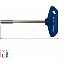 T-SLEUTEL L=125MM TBV 1/4 BITS