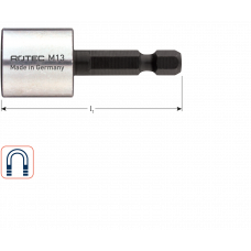 MAGN. DOPSLEUTEL E 6,3 X 50MM19,0MM