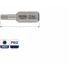 PRO INSERTBIT INBUS SW2,0 L=25MM C 6,3 BASIC