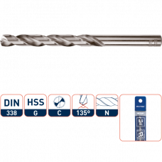 HSS-G SPIRAALBOOR, DIN 338, TYPE N, ø 2,5 / IN ETUI (VPE 2)