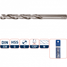 HSS-G SPIRAALBOOR, DIN 338, TYPE N, ø10,0 / IN ETUI