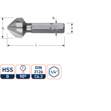 HSS-E MACHINETAP 'OPTI', DOORLOPEND, DIN 371, M3