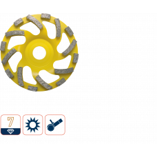 DIAMANT KOMSCHIJF 'FANCUP ABRASIEF'ø125Xø22,2