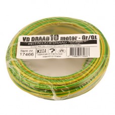 VD-DRAAD 2,5 MM² GEEL/GROEN - 10 METER GROEN/GEEL ....