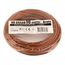 VD-DRAAD 2,5 MM² BRUIN - 10 METER BRUIN ....