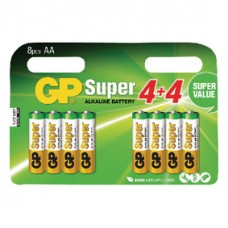 MULTIPACK GP SUPER ALKALINE AA 8 STUKS