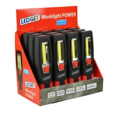 LEDGET WORKLIGHT POWER COB LED ZWART LEDGET