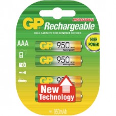 BATTERIJ OPLAADBAAR GP-AAA-1000MAH X4ST