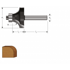 HM AFRONDPROFIELFREES, GOLD-LINE, ø18,7 R=3 D2=8