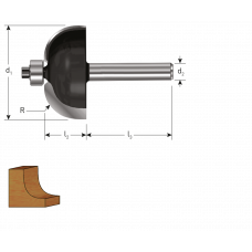 HM HOLPROFIELFREES, GOLD-LINE,ø21,5 R=6 D2=12