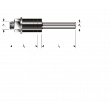 SPINDEL ZONDER LAGER ø8, D2=8