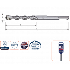 HAMERBOOR SDS+ V-BREAKER ø5,0X340/400