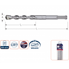 HAMERBOOR SDS+ V-BREAKER ø10,0X 50/110 (VPE 10)