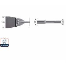 SDS-PLUS SPACHTELBEITEL, 100X250