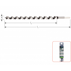 SLANGENBOOR SILVER-LINE, ø6X155X230