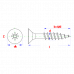SPAANDERPLAATSCHROEF VZK-Z Ø5,00X90 ZN