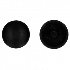 AFDEKKAPJE MET PIN ZWART R9005/100ST