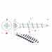 SNELBOUWSCHR. "C" OP BAND 3,9X25 GEFOSF.
