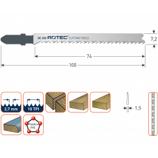 DECOUPEERZAGEN DC200 / T101B(VPE 2 STUKS)