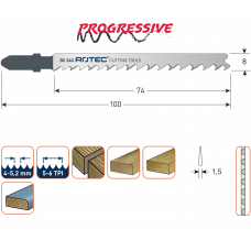 DECOUPEERZAGEN DC240 / T101D(VPE 2 STUKS)